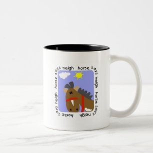 Tasse 2 Couleurs Le cheval indique des T-shirts et des cadeaux