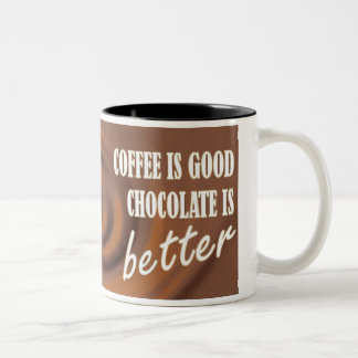 Tasse 2 Couleurs Le chocolat est meilleur