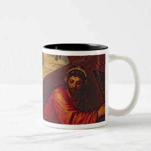 Tasse 2 Couleurs Le Christ descendant sous le poids de la croix