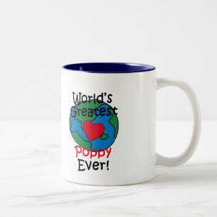 Tasse 2 Couleurs Le cœur de pavot le plus grand du monde