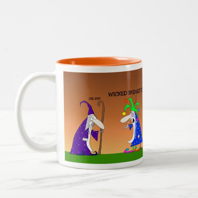 Tasse 2 Couleurs Le comptable Great Wizard et le Jester (Gauche)