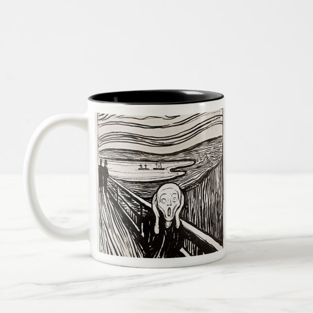 Tasse 2 Couleurs Le cri Edvard Munch (Gauche)