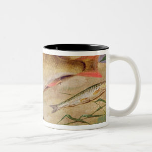 Tasse 2 Couleurs Le crochet d'un pêcheur à  la ligne des poisson