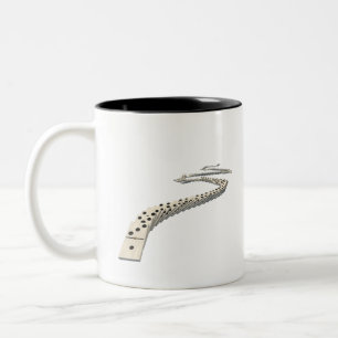 Tasse 2 Couleurs Le Dernier Domino qui tombe
