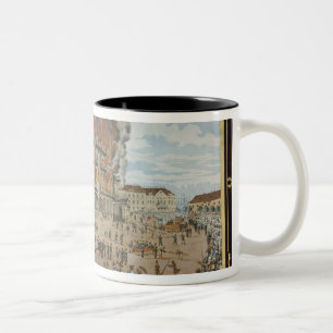 Tasse 2 Couleurs Le feu au théâtre royal à Dresde