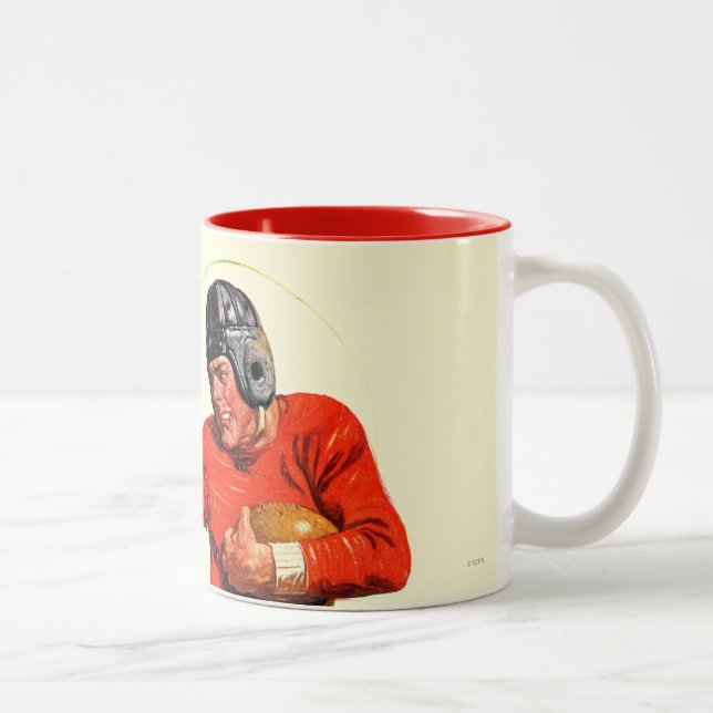 Tasse 2 Couleurs Le football d'université (Droit)