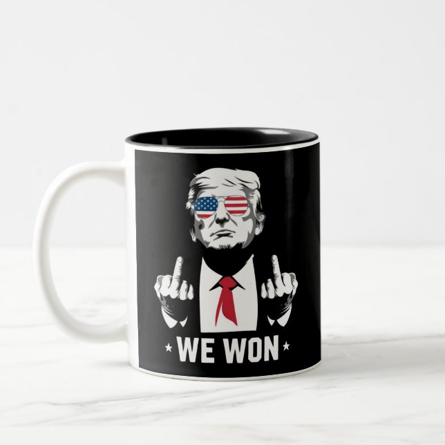 Tasse 2 Couleurs Le gagnant Trump nous avons gagné le 47e jour de l (Gauche)