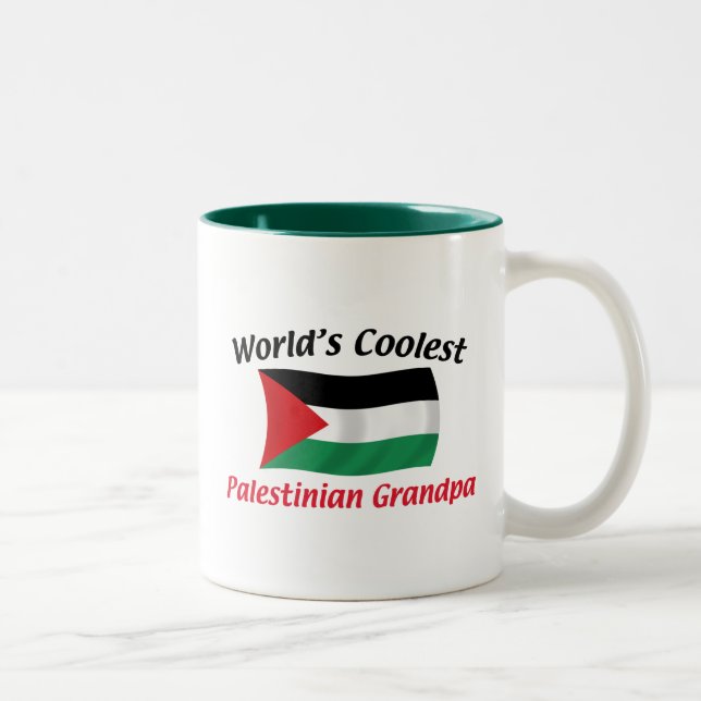 Tasse 2 Couleurs Le grand-papa palestinien le plus frais (Droit)