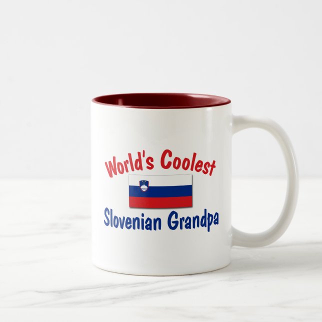 Tasse 2 Couleurs Le grand-papa slovène le plus frais (Droit)