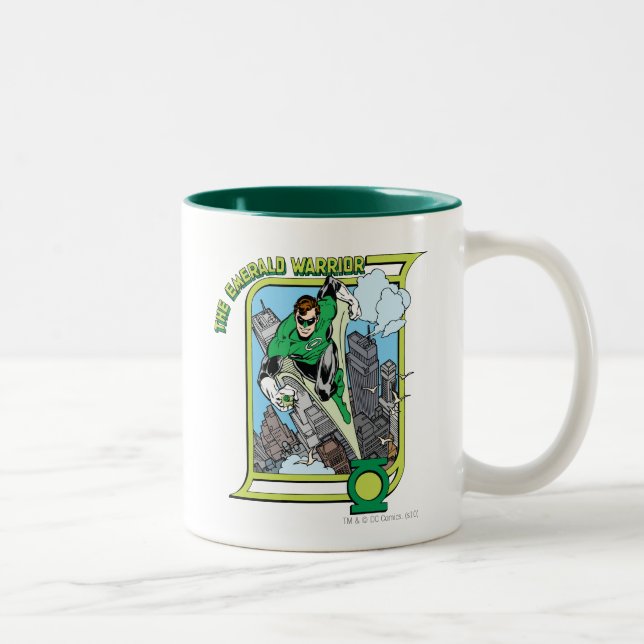Tasse 2 Couleurs Le guerrier émeraude (Droit)