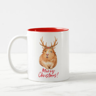Tasse 2 Couleurs Le hamster deux de Noël a modifié la tonalité l