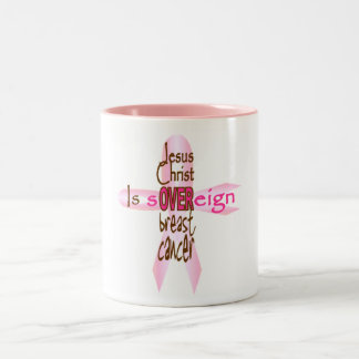 Tasse 2 Couleurs Le Jésus-Christ est souverain au-dessus du cancer