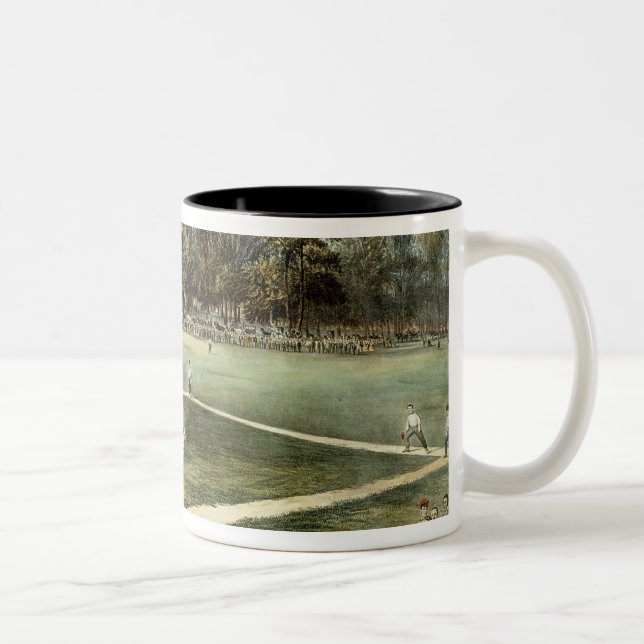 Tasse 2 Couleurs Le jeu national américain du base-ball (Droit)