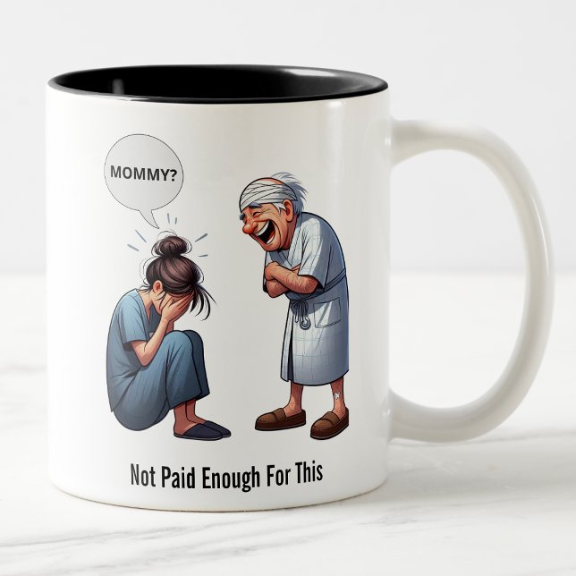 Tasse 2 Couleurs Le jour où l'infirmière s'est arrêtée (Créateur téléchargé)