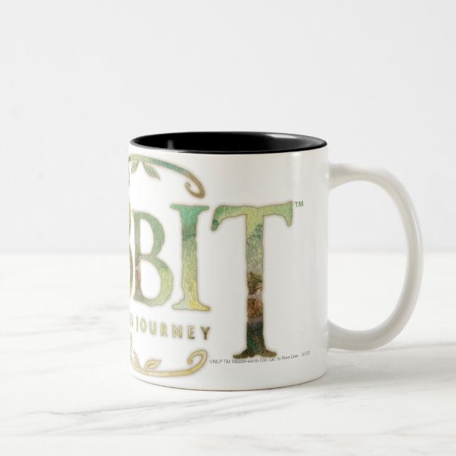 Tasse 2 Couleurs Le logo Hobbit vert (Droit)