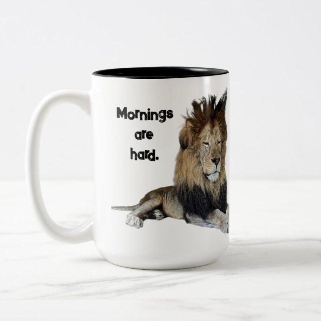 Tasse 2 Couleurs Le matin brutal de Rafiki (Gauche)