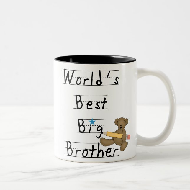 Tasse 2 Couleurs Le meilleur frère du monde (Droit)
