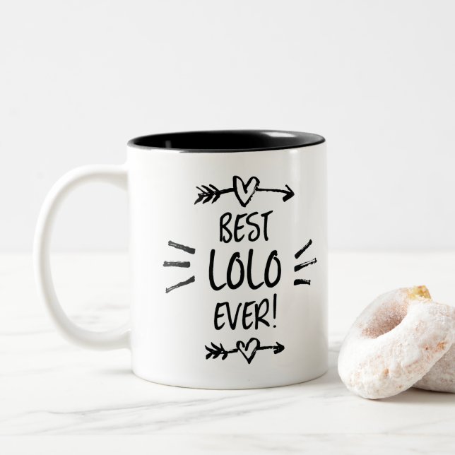 Tasse 2 Couleurs Le Meilleur Lolo (Avec donut)