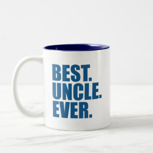 Tasse 2 Couleurs Le meilleur. Oncle. Jamais. (bleu)