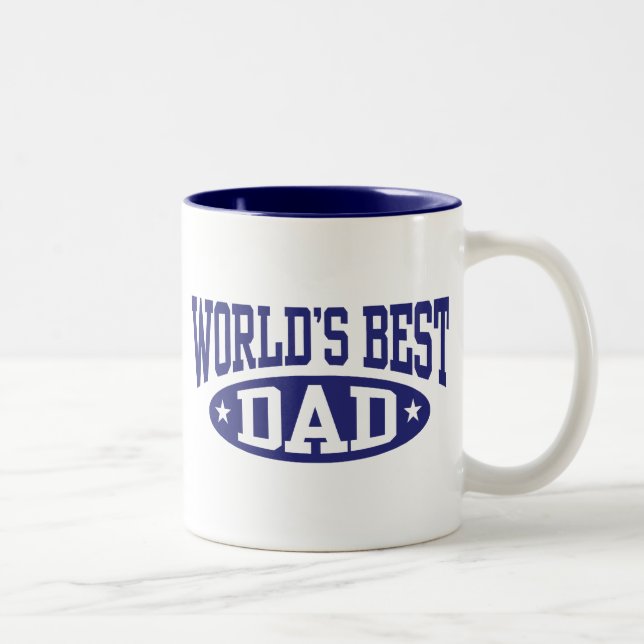 Tasse 2 Couleurs Le meilleur papa du monde (Droit)