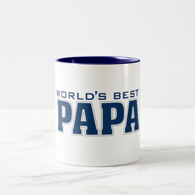 Tasse 2 Couleurs Le meilleur papa du monde (Centre)