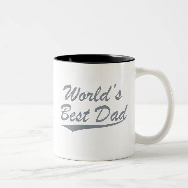 Tasse 2 Couleurs Le meilleur papa du monde (Droit)