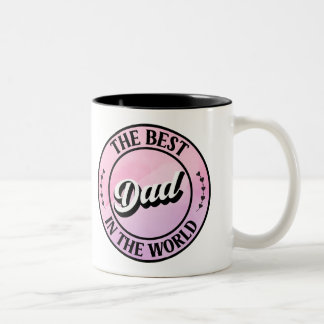 Tasse 2 Couleurs Le meilleur papa du monde qui réchauffe le coeur d