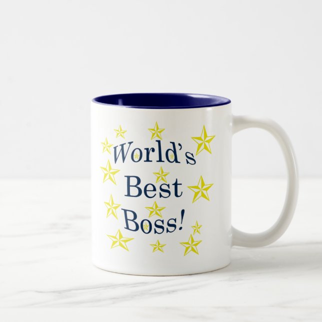 Tasse 2 Couleurs Le meilleur patron des mondes (Droit)