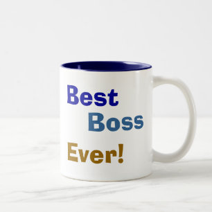 Tasse 2 Couleurs Le meilleur, patron, jamais !
