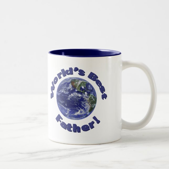 Tasse 2 Couleurs Le meilleur père du monde (Droit)
