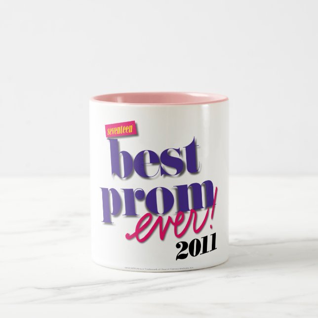 Tasse 2 Couleurs Le meilleur pourpre de bal d'étudiants jamais - (Centre)