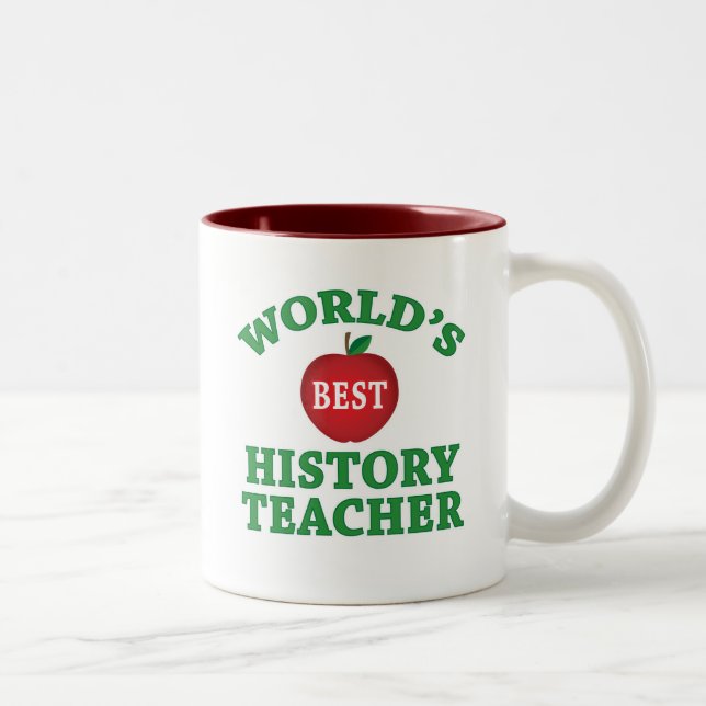 Tasse 2 Couleurs Le meilleur professeur de l'histoire du monde (Droit)