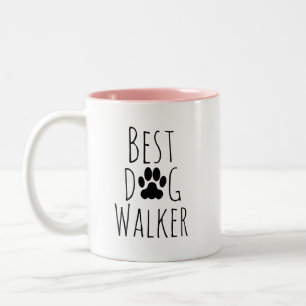 Tasse 2 Couleurs Le meilleur promeneur de chiens qui soit.