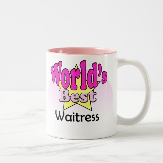 Tasse 2 Couleurs Le Meilleur Waitress (Droit)