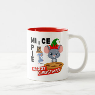 Tasse 2 Couleurs Le MICE qui a pris la lettre N d'un MINCE PIE