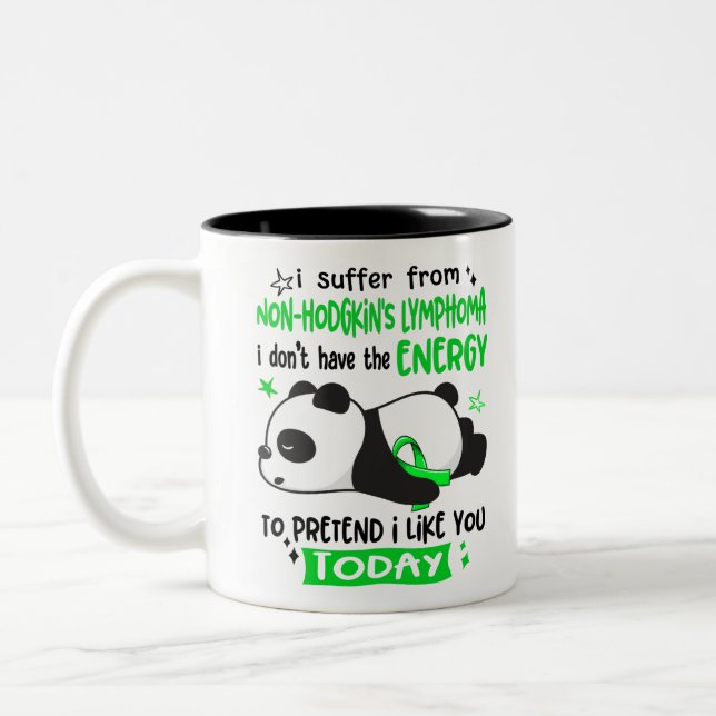 Tasse 2 Couleurs Le mois de sensibilisation au lymphome de non-Hodg (Gauche)
