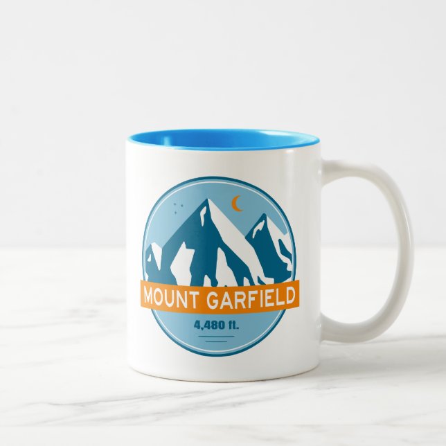 Tasse 2 Couleurs Le Mont Garfield New Hampshire Stars Lune (Droit)
