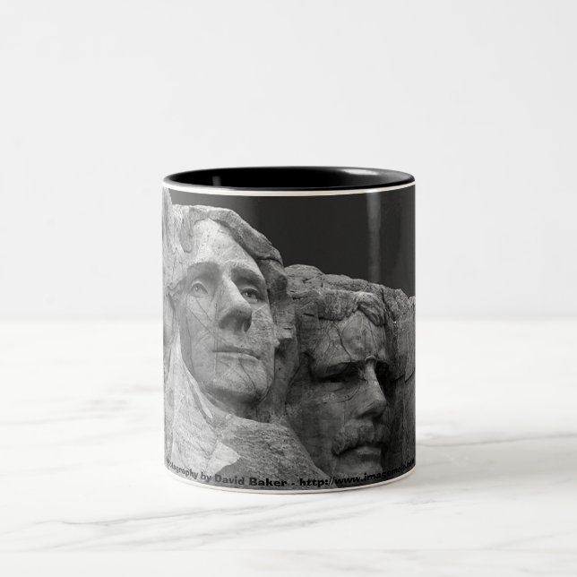 Tasse 2 Couleurs Le mont Rushmore (Centre)