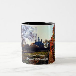 Tasse 2 Couleurs Le palais du Gouverneur, Williamsburg colonial