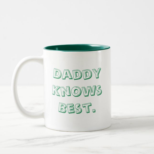 Tasse 2 Couleurs Le papa sait le meilleur (Gauche)