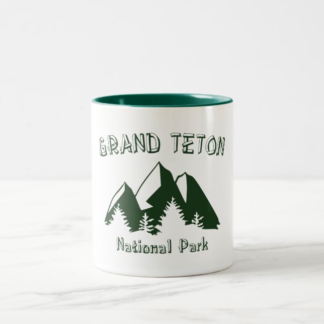 Tasse 2 Couleurs Le Parc national de Grand Teton (Centre)