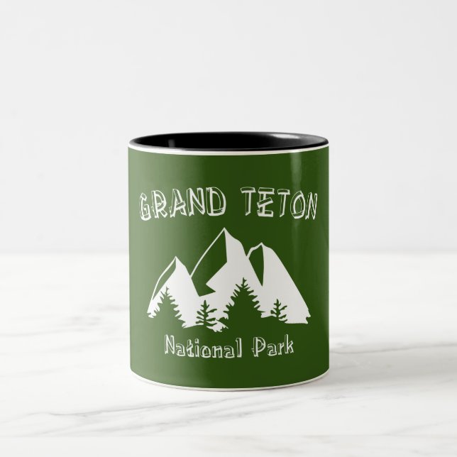 Tasse 2 Couleurs Le Parc national de Grand Teton (Centre)