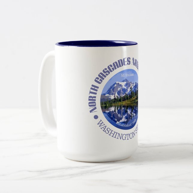 Tasse 2 Couleurs Le Parc national de North Cascades (Devant gauche)