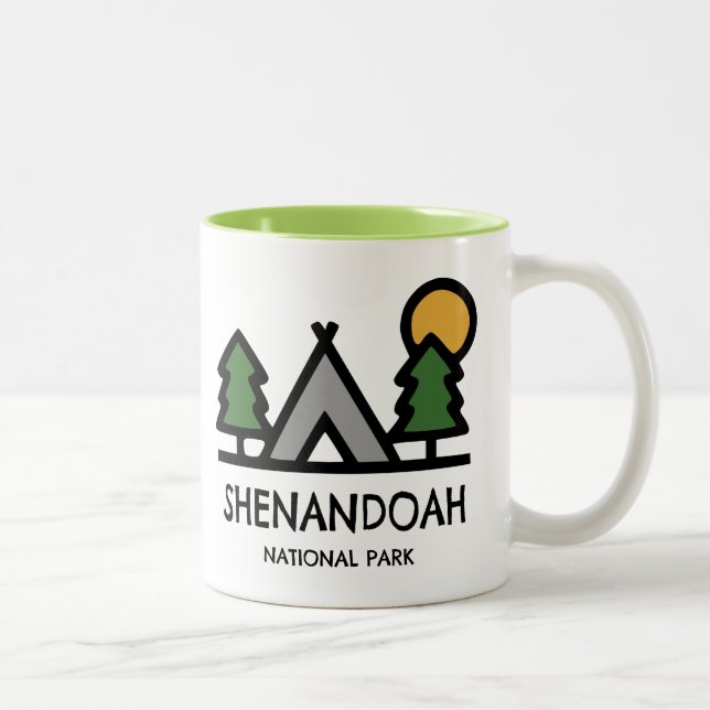 Tasse 2 Couleurs Le Parc national de Shenandoah (Droit)