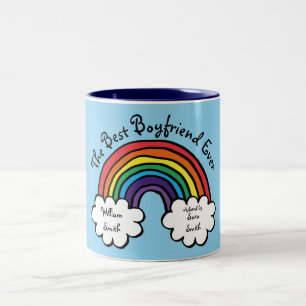 Tasse 2 Couleurs Le Petit Ami le Meilleur Ever Rainbow