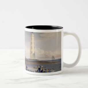Tasse 2 Couleurs Le phare au cap Chersonese, plat de '