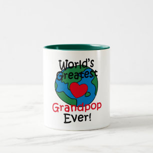 Tasse 2 Couleurs Le plus grand coeur de Grandpop du monde