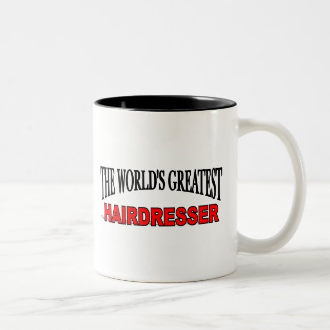 Tasse 2 Couleurs Le plus grand coiffeur du monde (Droit)