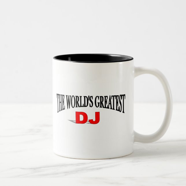 Tasse 2 Couleurs Le plus grand DJ du monde (Droit)