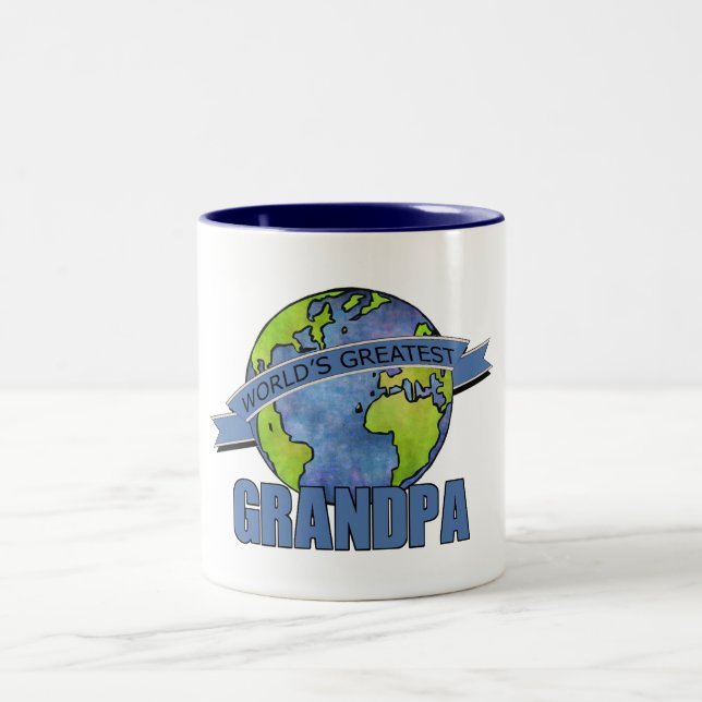 Tasse 2 Couleurs Le plus grand grand-papa du monde (Centre)